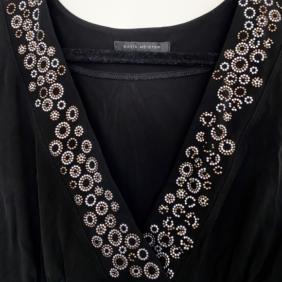 David Meister embellished cocktail dress - Picture 2 of 2